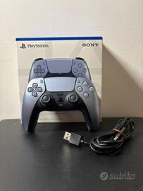Controller ps5 argento con scatola e caricatore