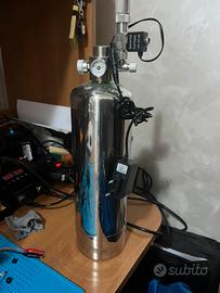 Bombola CO2 per acquario con elettrovalvola