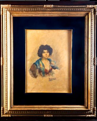Quadro Alessandro Milesi (Venezia 1856 - ivi 1945)