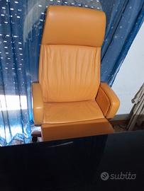 Poltrona in pelle 