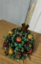 Centro tavolo Candela natalizia