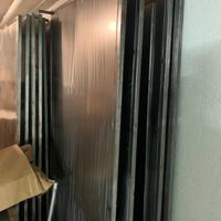 Pannelli acciaio camerini negozio con specchio