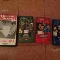 Lotto di 4 vhs originali di film di alberto sordi