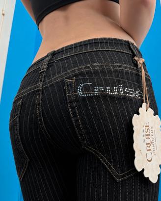 jeans donna vintage Cruise xs gessati skinny 