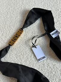Moschino Foulard con placca logo