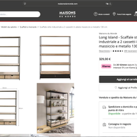 Scaffale legno e metallo PERFETTO STATO