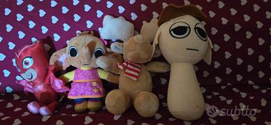 Lotto 4 peluche