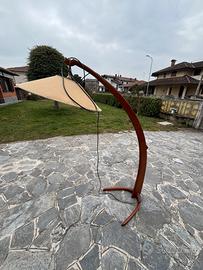 Lampada da terra ad arco design vintage anni 50