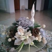 centrotavola elegante natalizio 