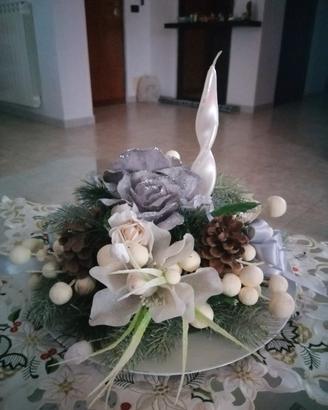 centrotavola elegante natalizio 