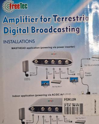 amplificatore distributore segnali TV centralina