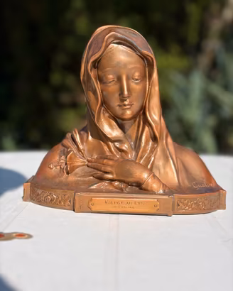 Busto Scultura "Vierge au Lys" – Firmato Gualino