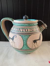 Teiera in ceramica vintage  ARS  Deruta-italy 