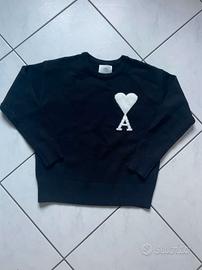 Maglione AMI Nero Taglia M Nuovo