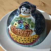 Campanella decorativa in ceramica dipinta a mano