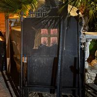 Letto antico in ferro battuto del 800