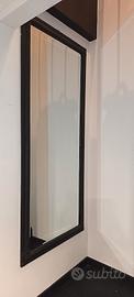 Specchio grande da parete 150x70 cm – Cornice Nera