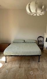 Letto matrimoniale (rete + materasso) COME NUOVO