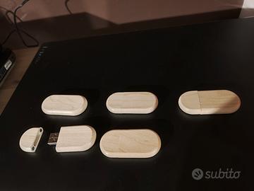 5 Penne USB 32gb legno