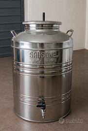 Serbatoio acciaio inox  50 lt  con rubinetto 
