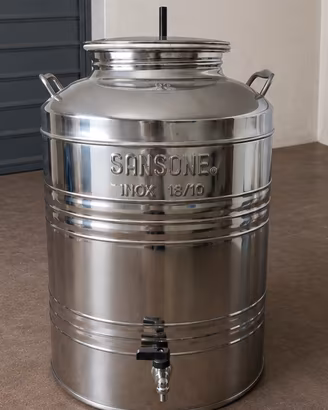 Serbatoio acciaio inox  50 lt  con rubinetto 
