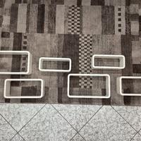 Mensole cubi bianco lucido