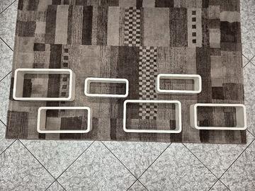 Mensole cubi bianco lucido