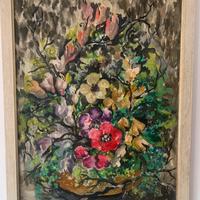 quadro vaso di fiori 66 x 50