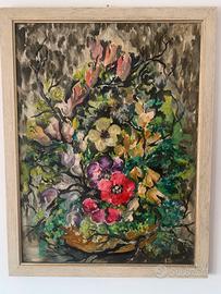 quadro vaso di fiori 66 x 50