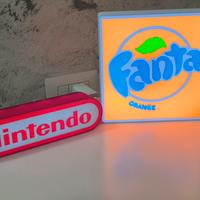Lampada led Nintendo e Fanta