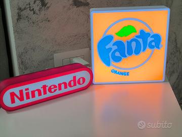 Lampada led Nintendo e Fanta