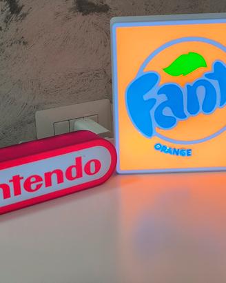 Lampada led Nintendo e Fanta
