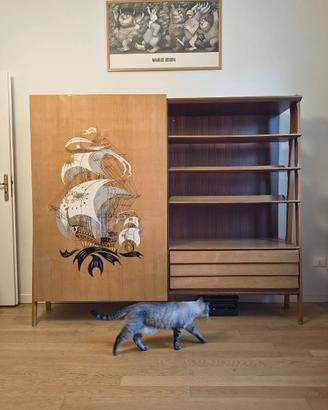 Armadio libreria vintage