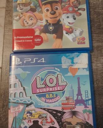 2 GIOCHI PS4 PAW PATROL E LOL