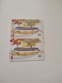 TITOLO:
Coppia di Costa Card Nave Costa Concordia 