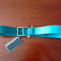 Cintura in vera pelle donna Imperial col. ottanio