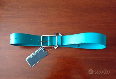 Cintura in vera pelle donna Imperial col. ottanio