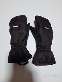 Muffole sci bambino 100 nere Decathlon Wedze