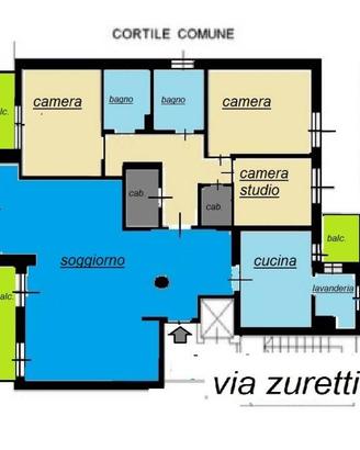 Appartamento di 145 m² con 4 locali a Milano