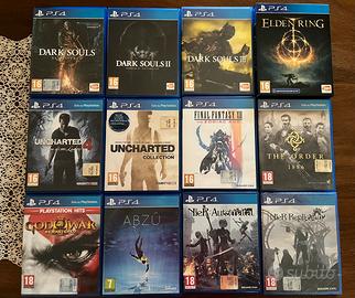 Blocco 12 giochi PS4 NON SPEDISCO