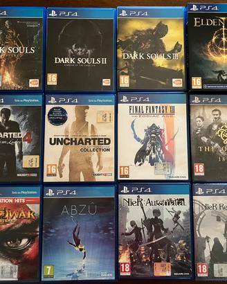 Blocco 12 giochi PS4 NON SPEDISCO