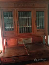 credenza in legno ciliegio