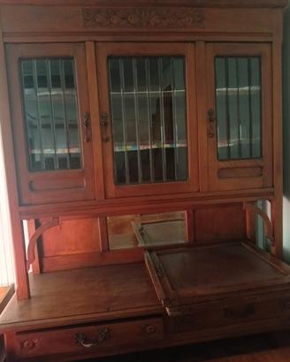 credenza in legno ciliegio