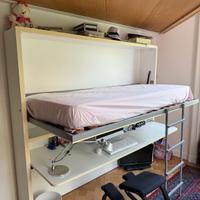 Mobile letto a ribalta - scrivania Clever