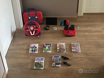 Nintendo switch 6 giochi e simulatore guida