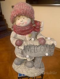 Statuetta decorativa in resina