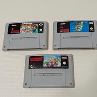 snes super Mario world,all stars e Mario kart 