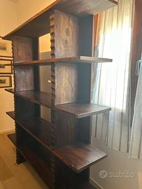 Libreria indonesiana in legno massello