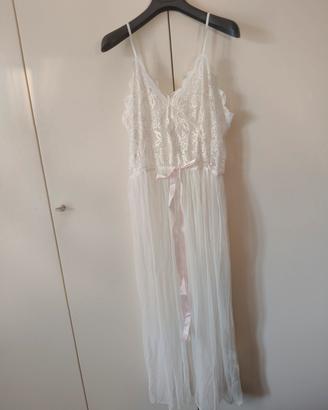 camicia da notte in tule  e pizzo 
