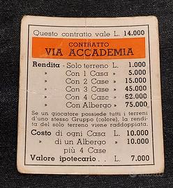 Monopoli - Via Accademia - Gr. B - Ricambi